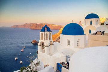 Greece, Cyclades Islands, Santorini (Thira), Ia (Oia) and Santorini Caldera