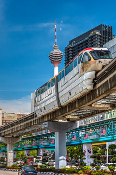 KL Monorail Train, Kuala Lumpur, Malaysia