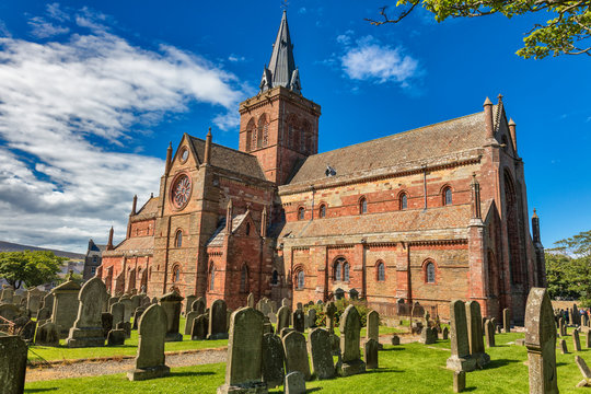 St. Magnus Cathedral, Kirkwall, Mainland, Orkney islands, Scotland, UK