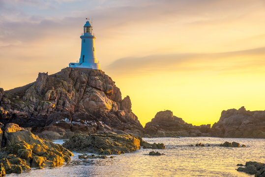 United Kingdom, Channel Islands, Jersey, Corbiere Lighthouse