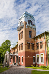 PARNU, ESTONIA - AUGUST 15, 2016: Luxury villa (manor house) and resort, modern style.