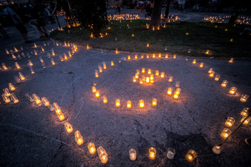 Espiral de velas