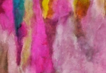 Fototapeta premium Abstract unique watercolor background. Handmade unusual texture. Fashion and trendy design pattern in vintage style.
