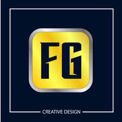 Initial Letter FG Logo Template Design Vector Illustration