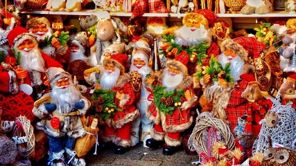 Obraz na płótnie Canvas Group of Santas