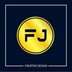 Obraz premium Initial Letter FJ Logo Template Design Vector Illustration