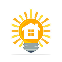 Vector illustration icon with creative studio house concept