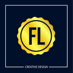 Initial Letter FL Logo Template Design Vector Illustration