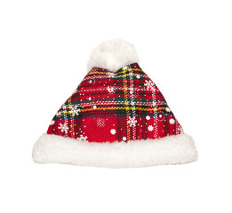Santa hat - Christmas.  Isolated on white. Design element for christmas and new year