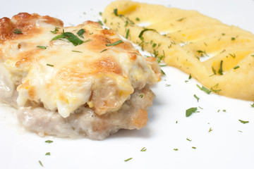 pork chop with mashed potatoes