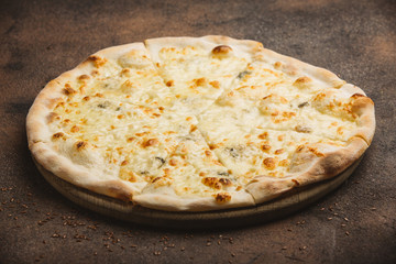 Quattro formaggi Italian pizza