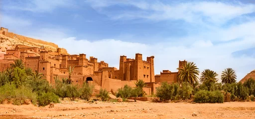 Fotobehang Marokko Kasbah Ait Ben Haddou dichtbij Ouarzazate Marokko. UNESCO werelderfgoed
