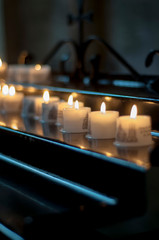 candles in the church