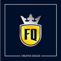 Initial Letter FQ Logo Template Design Vector Illustration