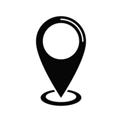  Location map icon, gps pointer mark