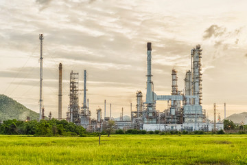 Oil refinery industrial plant