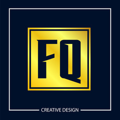 Initial Letter FQ Logo Template Design Vector Illustration