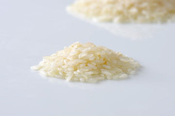 Heap of raw rice