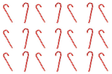 Background of Christmas candy. The view from the top.