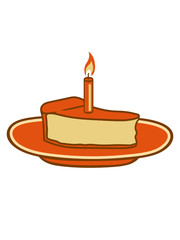 teller kuchen flamme feuer kerze wachs brennen dekorativ design clipart design geburtstag
