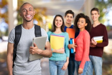 Group of Students with books