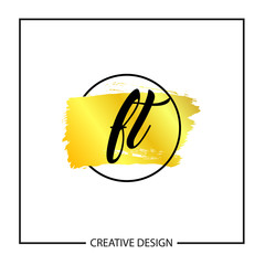 Initial Letter FT Logo Template Design Vector Illustration