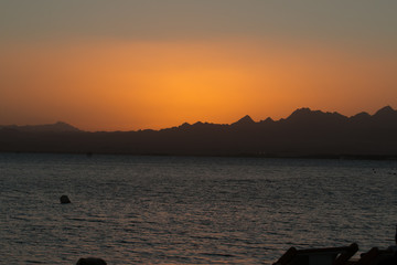 Sonnenuntergang Berge