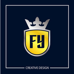 Initial Letter FY Logo Template Design Vector Illustration