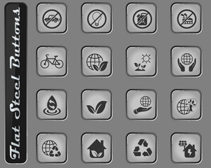 earth day icon set