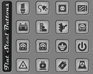 Electricity simply icons