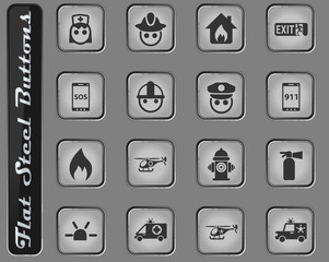 emergency icon set