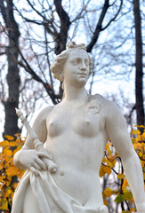 Statue of allegory of sincerities in Summer Garden.