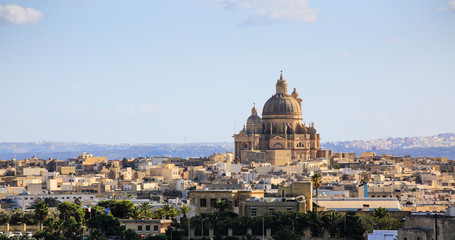Fototapeta na wymiar City of Gozo in Malta Island