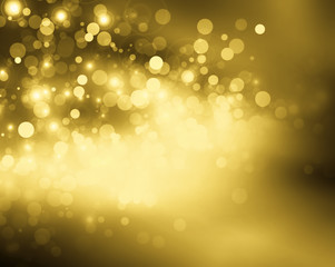 snowflakes and stars descending on background