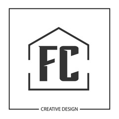 Obraz premium Initial Letter FC Logo Template Design Vector Illustration