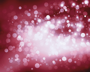 snowflakes and stars descending on background