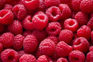fresh raspberries as textured background