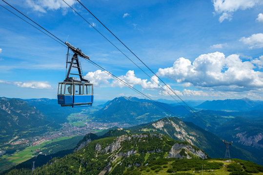 Hochalmbahn cable car, Garmisch-Partenkirchen, Bavaria, Germany