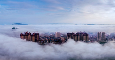 city  sea of clouds