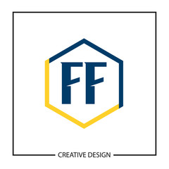 Initial Letter FF Logo Template Design Vector Illustration