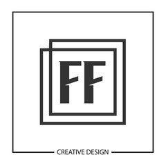 Obraz premium Initial Letter FF Logo Template Design Vector Illustration