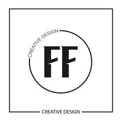 Initial Letter FF Logo Template Design Vector Illustration