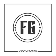 Initial Letter FG Logo Template Design Vector Illustration