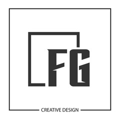 Initial Letter FG Logo Template Design Vector Illustration