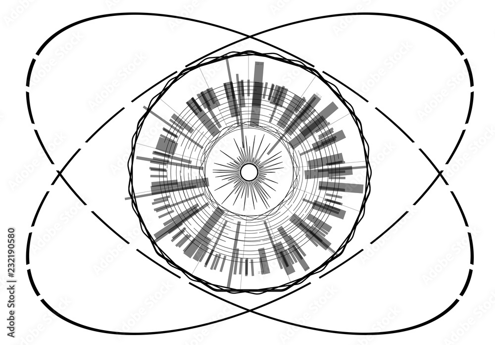 Poster hud elements,graph.vector illustration.head-up display elements for the web.