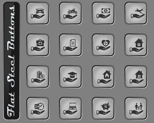 insurance icon set