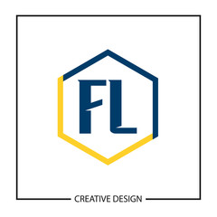 Initial Letter FL Logo Template Design Vector Illustration