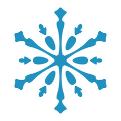 Simple Isolated Snowflake