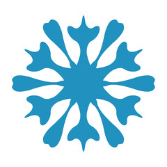 Simple Isolated Snowflake