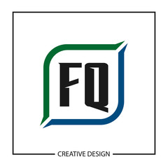 Initial Letter FQ Logo Template Design Vector Illustration